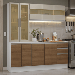 Blanco/Marrón/Crema