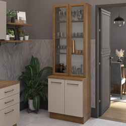 Color – Marrón/Crema