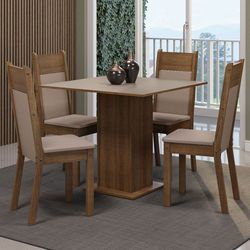 Color – Marrón/Crema/Sintético Beige