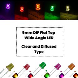 More DIP LEDs – 5mm Flat-Top