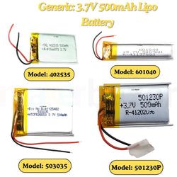 More-3.7V-Lipo – Generic-500mAh