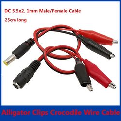 DC Jack with – Alligators