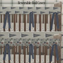 Pattern – Boyhood Pennant Stripe Olive + Champions Club