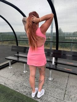Robe open back – Saumon