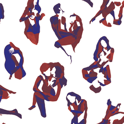 Couleur – bordeaux-bleu