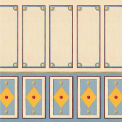 Couleur – beige-bleu-jaune
