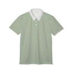 Alien Performance Golf Polo – Green / White