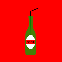 Print – Bier met een Rietje