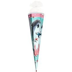 Motiv – Delfin & Seesterne mit Glitzer