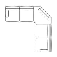 Sectional – 350 cm x 350 cm