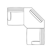 Sectional – 245 cm x 245 cm