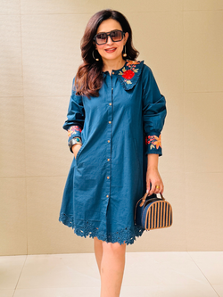 Similar Embroidered Dresses – Blue