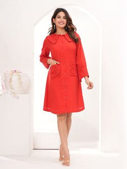 Similar Embroidered Dresses – Red