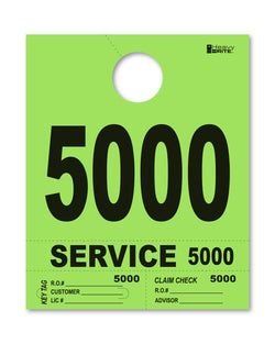 4 Part Heavy Brite Disp. No. - HB4P-5 - Lime Green - 5000-5999
