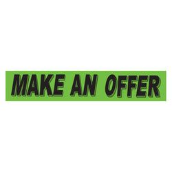 Option – Flourescent Green & Black Slogan - Make Offer - Qty. 12
