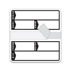 Poly Stock Stickers - WHITE #240 - Qty. 250