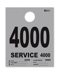 4 Part Heavy Brite Disp. No. - HB4P-4 - Gray - 4000-4999