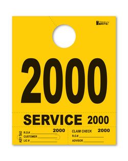4 Part Heavy Brite Disp. No. - HB4P-2 - Yellow - 2000-2999