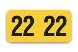 Roll of 500 Year 2022 Labels for Color-Code