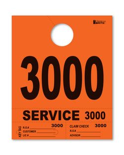 4 Part Heavy Brite Disp. No. - HB4P-3 - Orange - 3000-3999