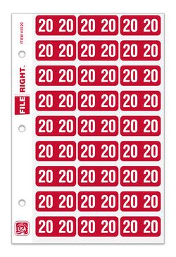 Pack of 270 Year 2020 in Ring book Style