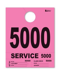 4 Part Heavy Brite Disp. No. - HB4P-5 - Pink - 5000-5999