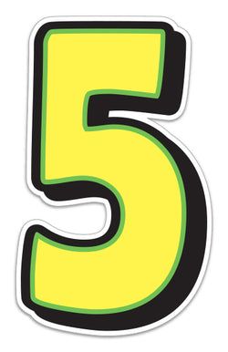 Option – Giant Magnetic Number - Yellow with Green Border - 5 - Qty. 1