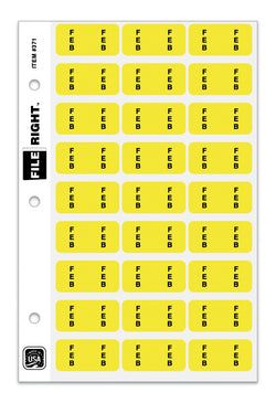 Option – Month February Ring Book QTY. 270 per Set