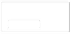 Option – Envelope,  #10 Window - ENV-10W  - Qty. 500