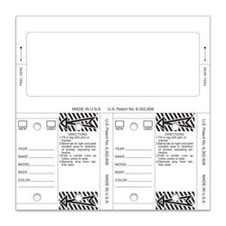 Control-Tags - #226 - Qty. 125 Per Box With Rings - White Blank
