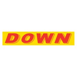 Option – Yellow & Red Slogan - Down - Qty. 12