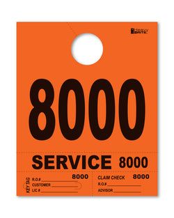 4 Part Heavy Brite Disp. No. - HB4P-8 - Orange - 8000-8999
