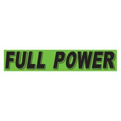 Option – Flourescent Green & Black Slogan - Full Power - Qty. 12