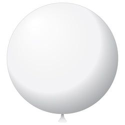 Option – Latex Balloons - 17" - White - Qty. 72