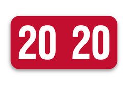 Roll of 500 Year 2020 Labels for Color-Code