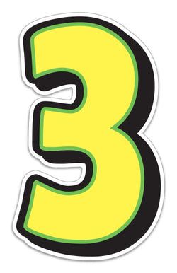 Option – Giant Magnetic Number - Yellow with Green Border - 3 - Qty. 1