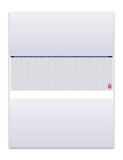 Option – Check Blue - Check on Middle - Qty. 500 per Pack