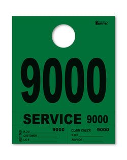 4 Part Heavy Brite Disp. No. - HB4P-9 - Green - 9000-9999