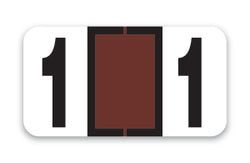 Roll of 500 Color-Code Labels Number 1
