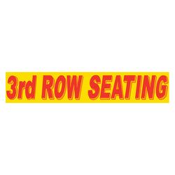 Option – Yellow & Red Slogan - 3rd Row Seating - Qty. 12