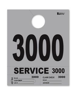 4 Part Heavy Brite Disp. No. - HB4P-3 - Gray - 3000-3999
