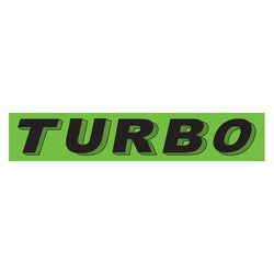 Option – Flourescent Green & Black Slogan - Turbo - Qty. 12