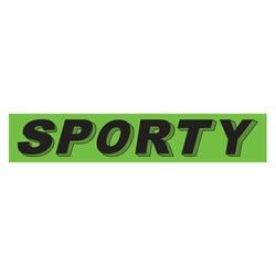 Flourescent Green & Black Slogan - Sporty - Qty. 12