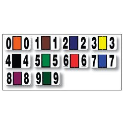 Option – Full Set - Color Code RINGBOOK Numbers (0-9) 10 Packs
