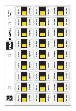 Color-Code Auto-Make LEXUS, Ring Book, Pkg. of 270 labels