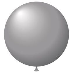 Latex Balloons - 17" - Silver Metaltone - Qty. 72