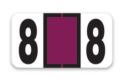Option – Roll of 500 Color-Code Labels Number 8