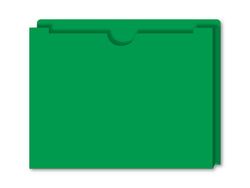 Expandable Vehicle Deal Jackets, 1" Gusset - GREEN - Box of 50