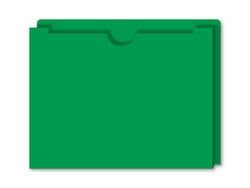 Option – Expandable Vehicle Deal Jackets, 1" Gusset - GREEN - Box of 50