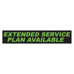 Flourescent Green & Black Slogan - Extended Service Plan Available- Qty. 12